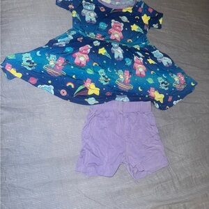 Care Bears Birdie Bean Bamboo 2T Peplum Set